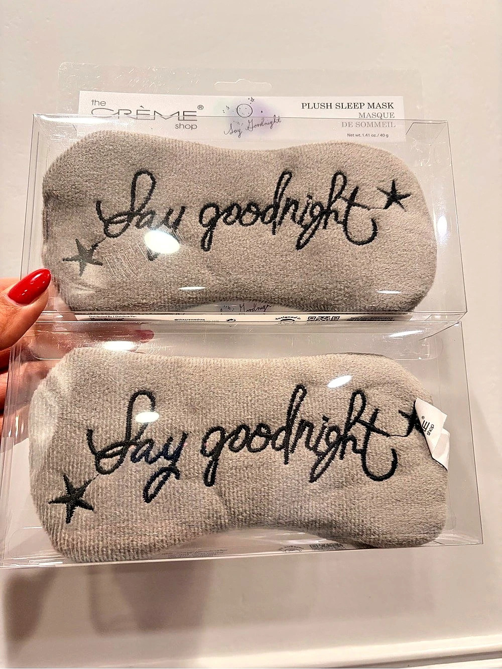 the Crème shop Plush Sleep Masks - SET of 2